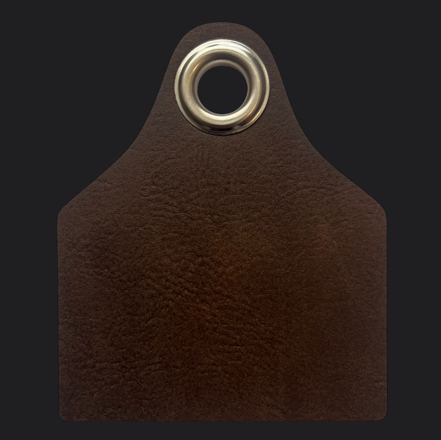 Leather Cowtag Bag Tag - Gold Engraving - Personalised Bag Tags