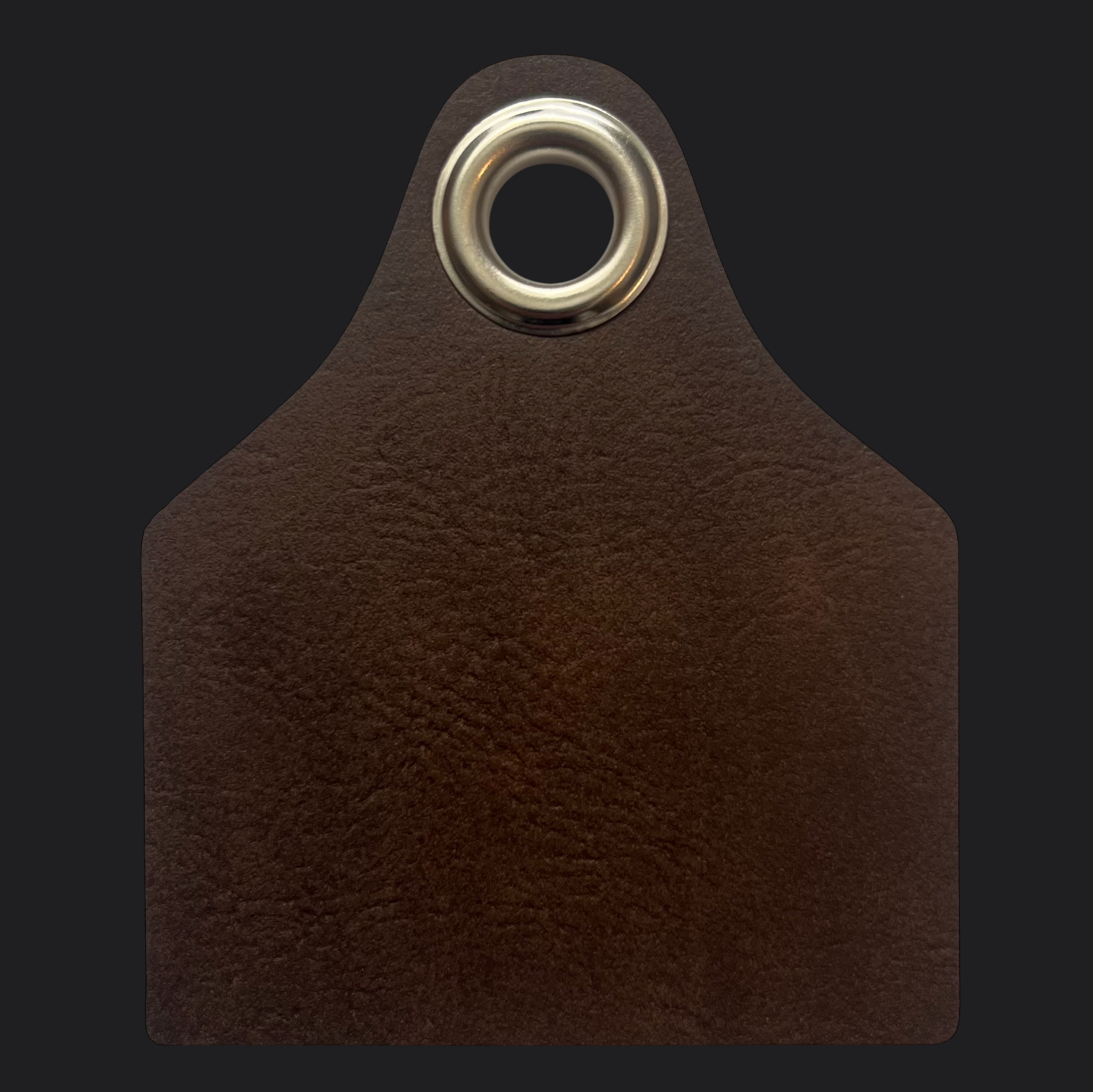 Leather Cowtag Bag Tag - Gold Engraving - Personalised Bag Tags