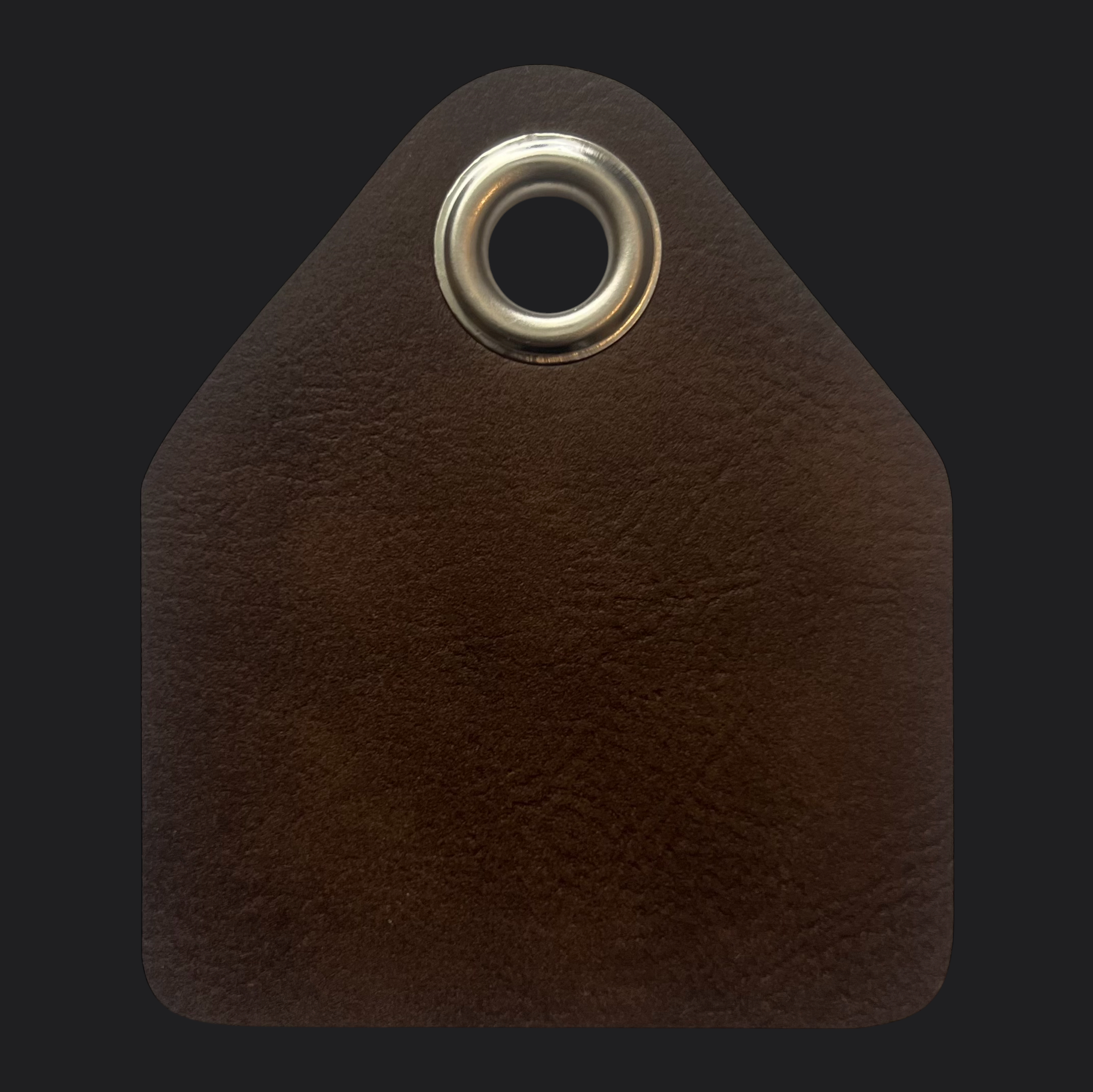 Pent Leather Bag Tag - Gold Engraving - Personalised Bag Tags